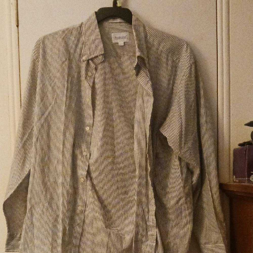 Men's Striped Dress Shirt
